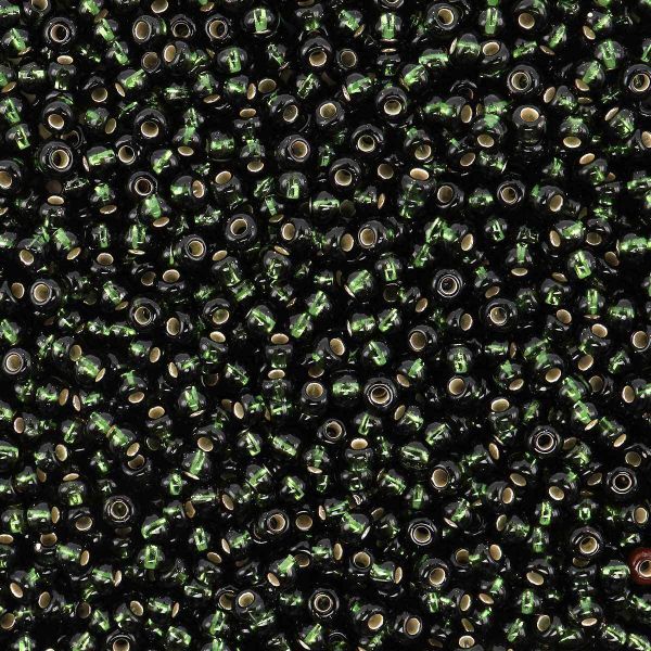 Бисер Preciosa прозрачный с серебр.центром 10/0 (2.3 мм), круг.отв., 50г, (57290)