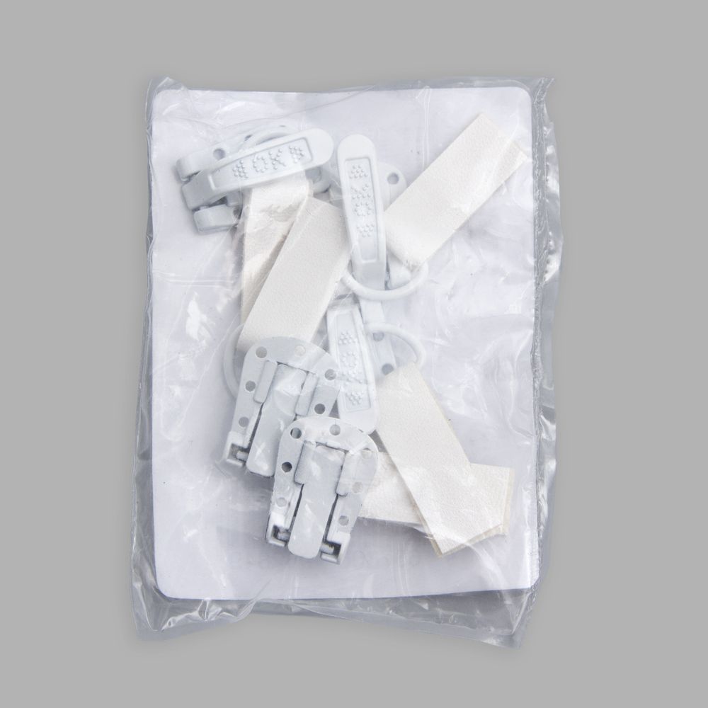 Крючок шубный PQ 45 мм, белый, PQ5210, 5 шт