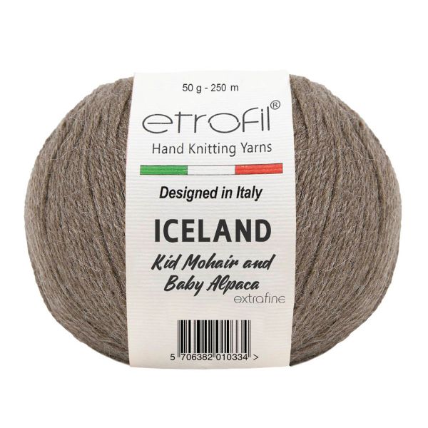 Пряжа Etrofil (Этрофил) Iceland / уп.10 мот. по 50 г, 250м 06095 светло-коричневый
