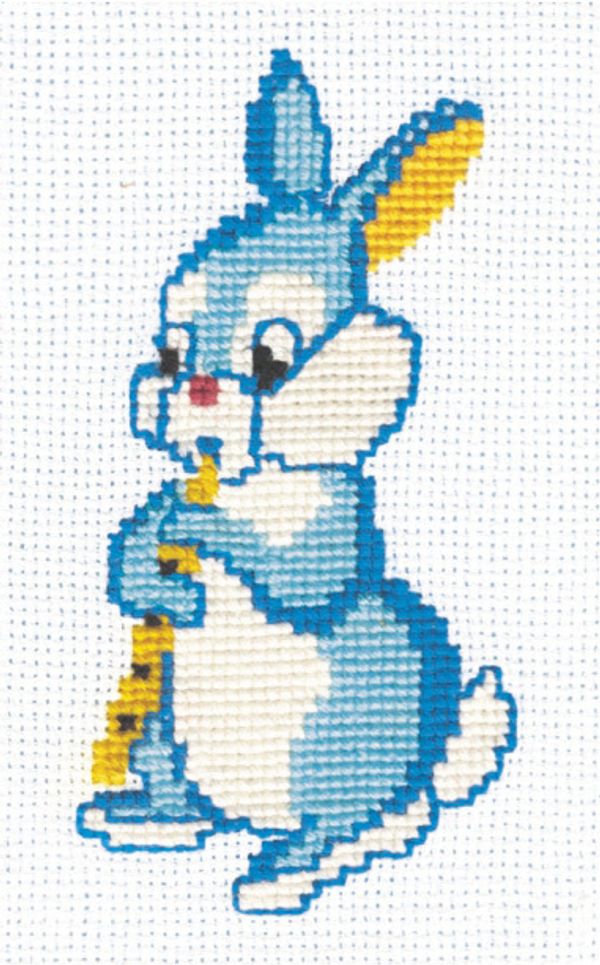 Набор для вышивания нитками Сделай своими руками, Зайчишка 10х18 см