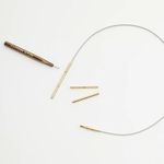 Адаптер для тросика Knit Pro Lantern Moon, длина 35 мм / латунь, 2 шт, 350623