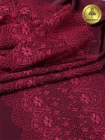 Кружево бельевое эластичное 220 мм / 3 м, цв.076 сливовое вино, Kruzhevo