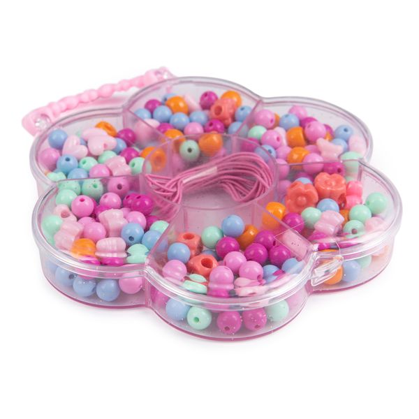 Набор бусин для рукоделия Цветок, 1 шт, №01 ассорти, Hobbius JCB