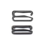 Крючки для купальника металл 15.0 мм, черный никель, 1000 шт