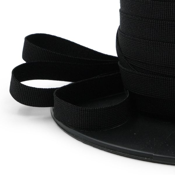 Резинка бельевая (бретелечная) матовая 8.0 мм / 50 метров, черный, (МL195.008)