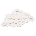 Пуговицы 2 прокола 36L, 23мм, (s.white (белый глянец)), CB-K-15, 36 шт