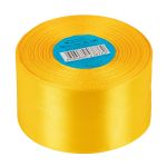Лента атласная 1-сторонняя 50.0 мм / 33±2 метра, 140 т.желтый, Gamma