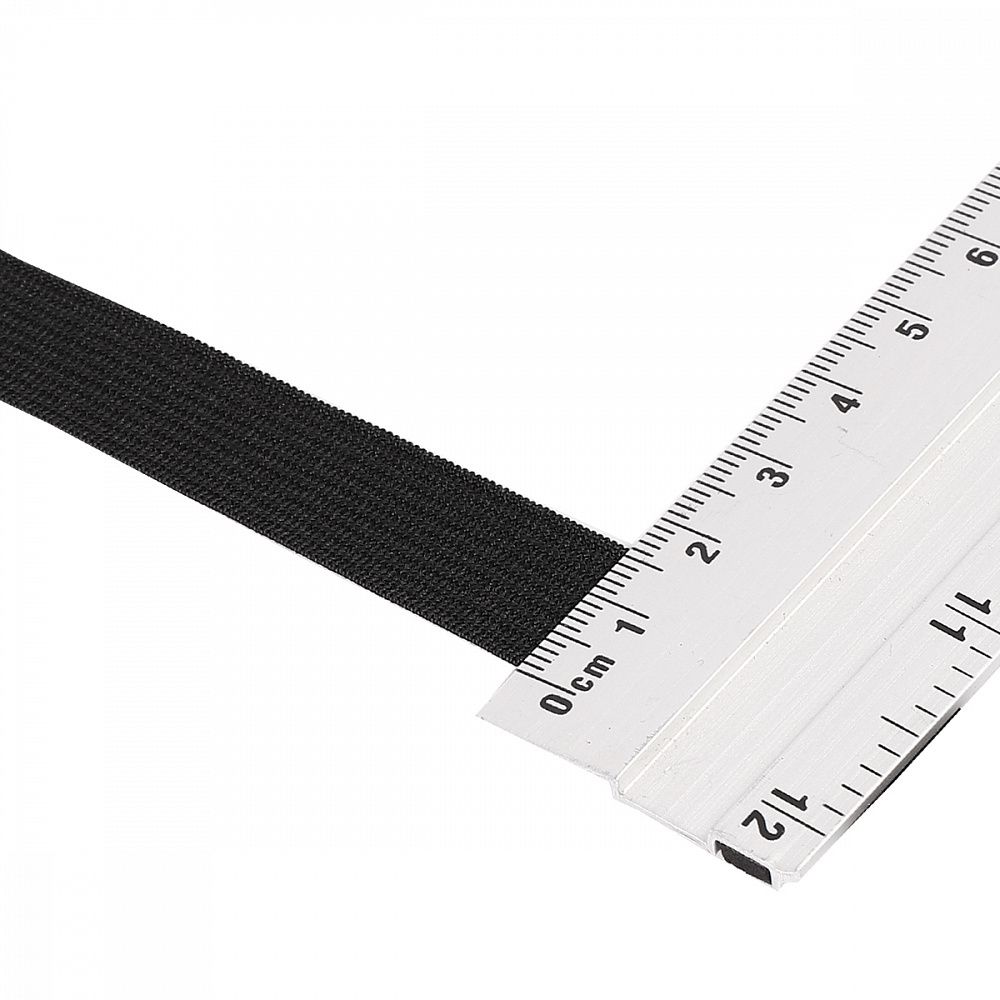 Резинка вязаная 15.0 мм / 40 метров, стандартная 3.9 г/п.м., черный