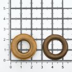 Люверсы металл ⌀12.0 мм (внутр.), h6.68 мм (внутр.), №26, сталь, New Star, антик, уп≈1000 шт