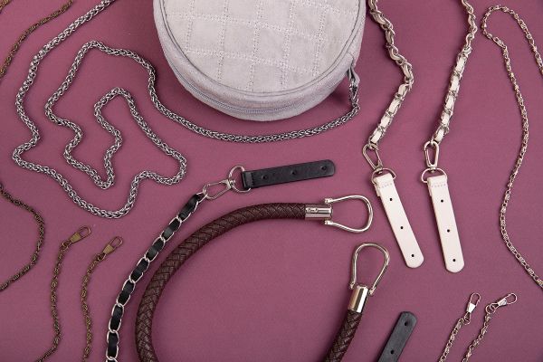 Ручки для сумки 55 см, 2 шт, Zlatka,/Gamma HA-20 03 черный