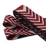 Стропа (ременная лента) 38 мм / 3 метра, [40 г/пог.м], с принтом 2-сторонняя, D160 красный/бордовый/бежевый, 3Al354