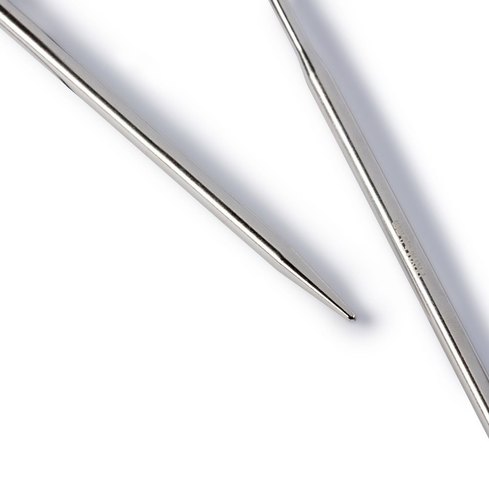 Спицы круговые ⌀5.0 мм, 60 см, 1 шт, серебристые, Prym 212162