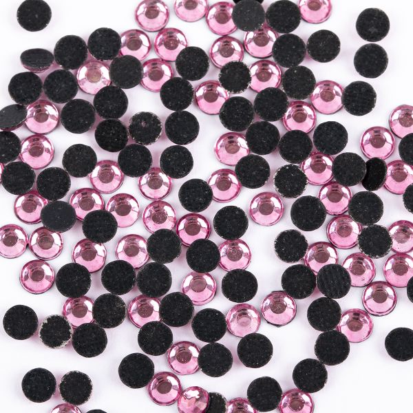 Стразы клеевые акрил 3-3.2 мм, 144 шт, 038 св.розовый (lt.rose), Zlatka RS/144