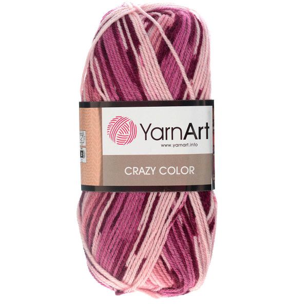 Пряжа YarnArt (ЯрнАрт) Crazy color / уп.5 мот. по 100 г, 260м, 136 секционный