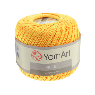 Пряжа YarnArt (ЯрнАрт) Violet / уп.6 мот. по 50 г, 282м, 4653 желтый