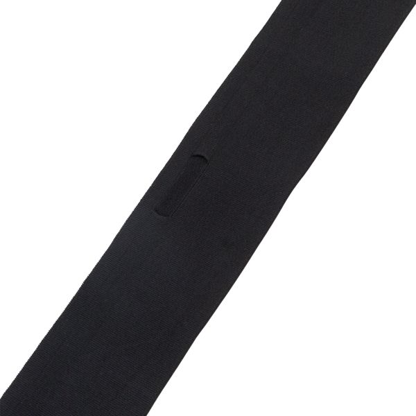 Подвяз (довяз) трикотажный 8.5х90.0 см, с каналом для шнурка, черный, CL-045