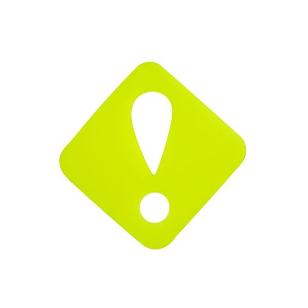 Термоаппликация BLITZ светоотражающая цветная №7, 10 шт, Восклицательный знак 5x5 см