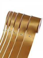 Лента атласная 1-сторонняя 50.0 мм / 22.5±1 метра, 3023 т.золотой, Magic4Hobby