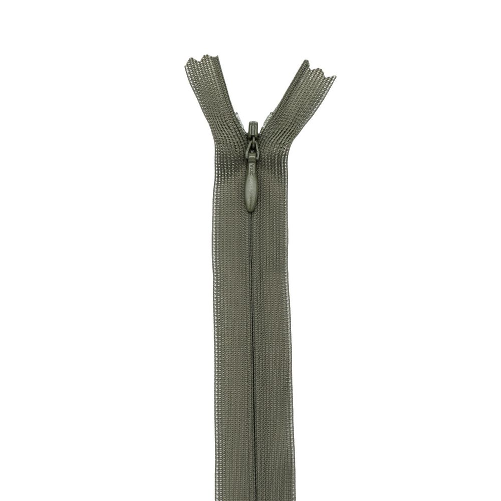 Молния потайная (скрытая) Т3 (3 мм) 1 зам., н/раз., 20 см, хаки, 31202 / 20, 10 шт