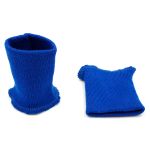 Манжеты трикотажные 8.0х9.5 см, 1 пара, средней плотности 14 кл, 1х1, В-15 василек, синий