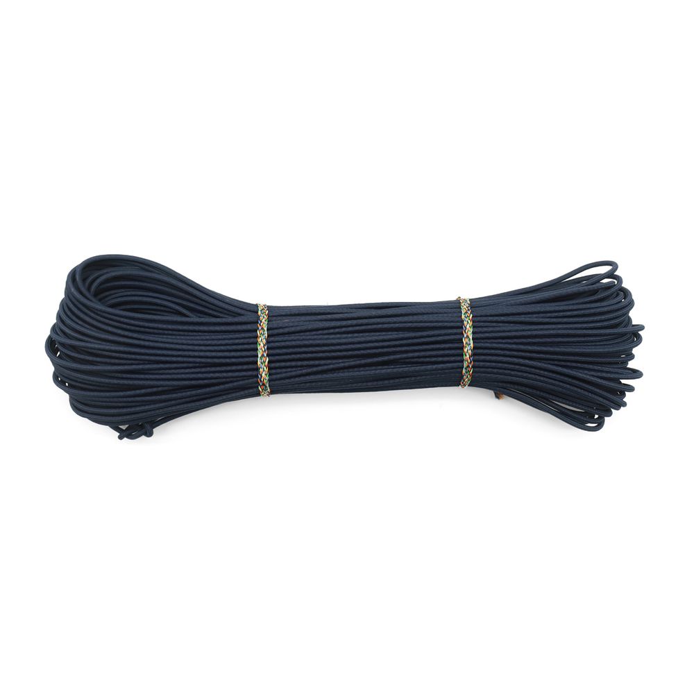 Резинка шляпная (шнур эластичный) ⌀3.0 мм / 30 метров, т.синий