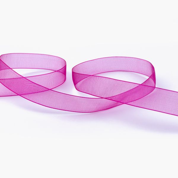 Лента капроновая (органза) 15.0 мм / 22.8±1 метра, 033 лиловый, Blitz OR-15