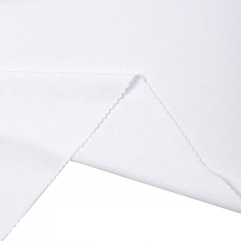 Футер 2-нитка петля поливискоза стрейч 220 г/м², 160 см / 3 метра, ФУТ2Х.TBY.ПЭ-ВИС.БЕЛ.3, цв.белый