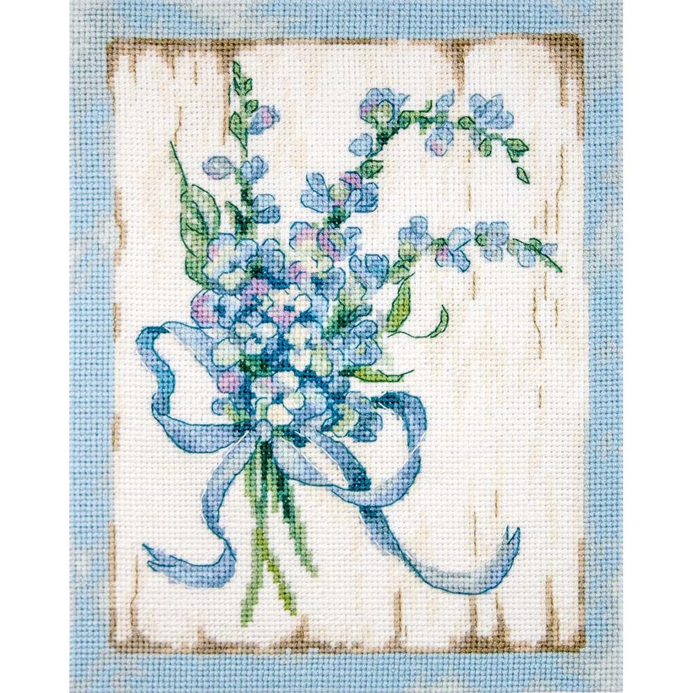 LetiStitch, Голубые цветы 20х16см