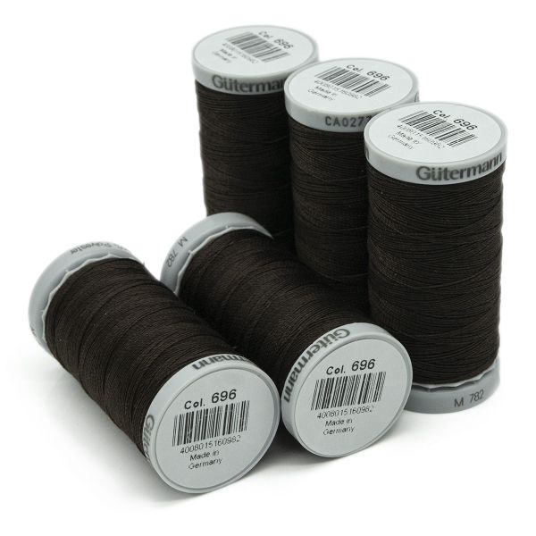 Нитки суперкрепкие Gutermann Extra Strong M782, 100м, 696 т.шоколад, 5 катушек
