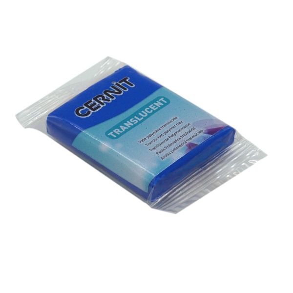 Полимерная глина Cernit Translucent запекаемая, прозрачная 56 гр, 024 ночное сияние