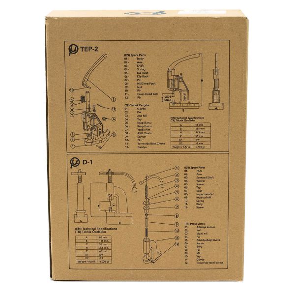 Пресс механический для кнопок, хольнитенов и люверсов New Star маленький, TEP-2