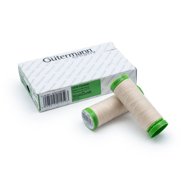 Нитки для тонких тканей Gutermann Extra Fine 150, 200м, 169 пломбир, 5 катушек