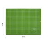 Мат для резки 2-сторонний 30х22 см, формат А4, бежевый/салатовый, Gamma DKD-04