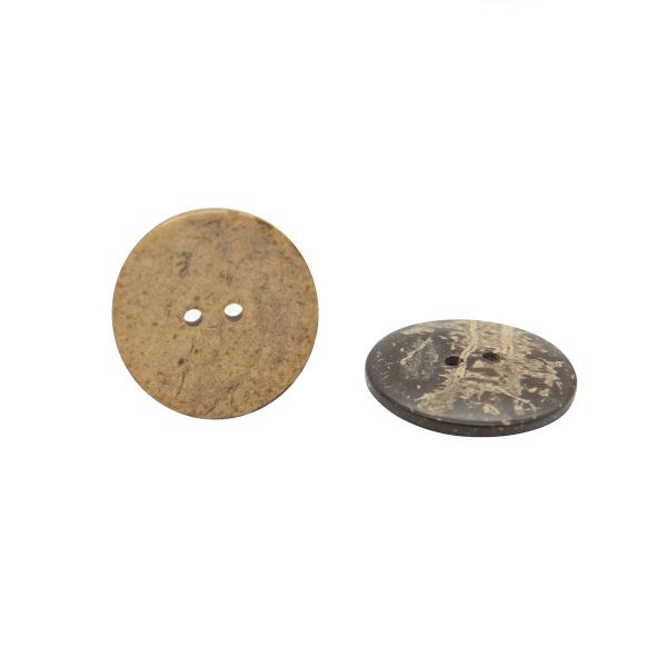 Пуговицы 2 прокола кокос 44L (⌀7мм), 36 шт