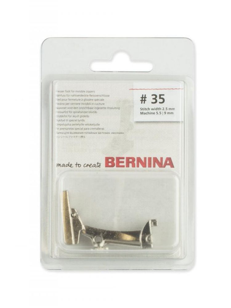 Лапка №35 для потайной молнии Bernina, 030 653 72 00, Bernina, 1 шт