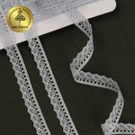 Кружево отделочное в стиле "трикотаж" 10 мм, цв.11 серый, уп. 27,4 м