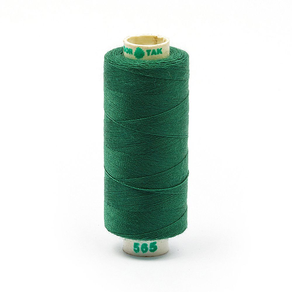 Нитки швейные бытовые Dor Tak 40/2, 366 м / 10 кат., 565 зеленый