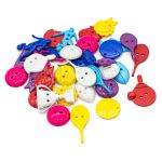 Украшения декоративные пуговицы Спорт, 30 г, Magic Buttons (Яркие цвета) IBB52-W2