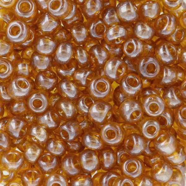 Бисер Zlatka 8/0 (2.9 мм), 100 г (10х10 г), №0102C янтарный, GR