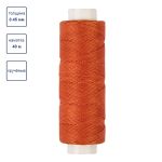 Нитки для кожи вощёные (полиэстер) 0.45х, 40 м, 1 катушка, 010 рыжий, LC-005 Промысел