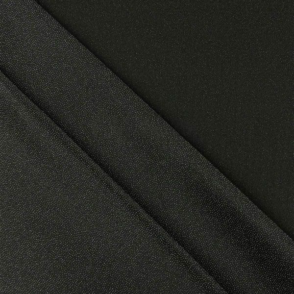 Дублерин эластичный клеевой 46 г/м², 150 см / 100 метров, черный, M-46