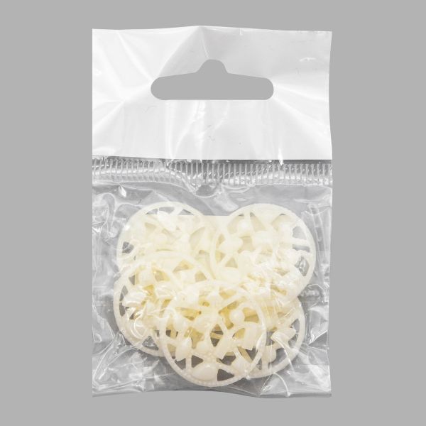 Украшение 25мм (белый), CON2521, 5 шт