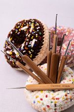 Крючок для вязания с бамбуковой ручкой ⌀1.5 мм, 13.5 см, сталь, Gamma RHB