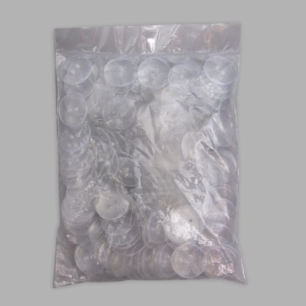 Пуговицы 2 прокола 36L (прозрачный), 0310-2837F, 144 шт