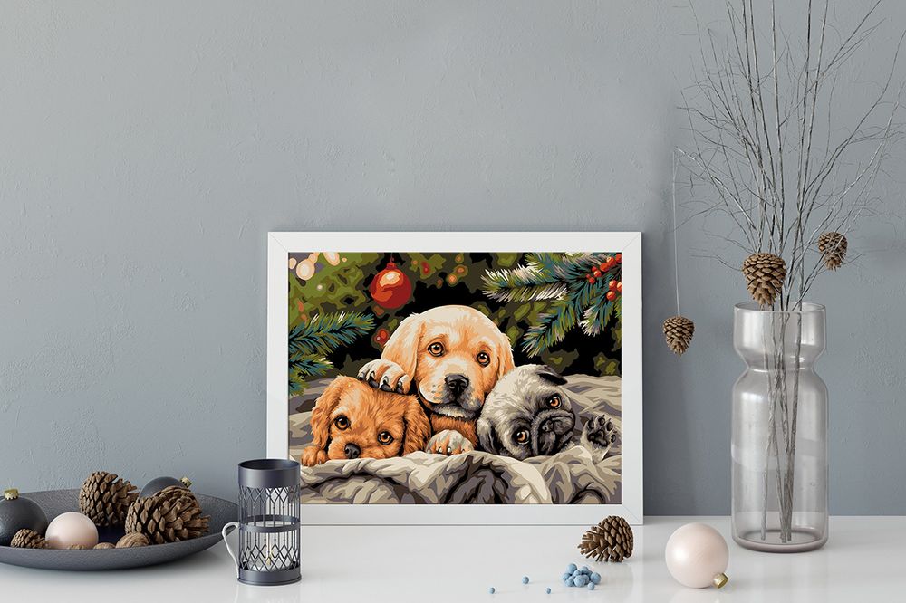 Картина по номерам Фрея PNB/PM-262, Сюрприз под елкой, 40х30 см