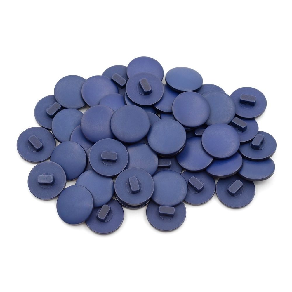 Пуговицы на ножке 28L (18мм) (Blue2 (синий2)), 48 шт
