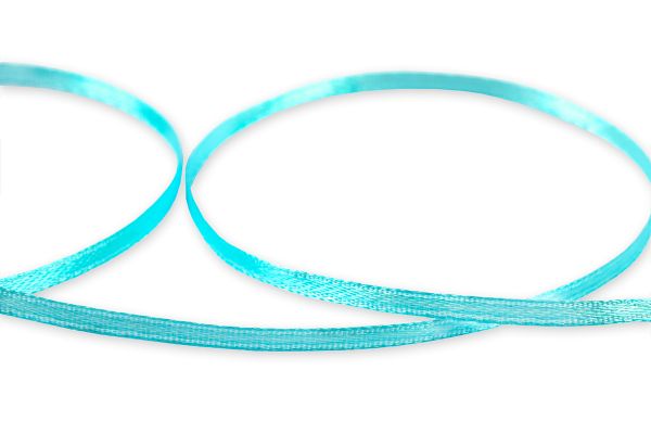 Лента атласная 2-сторонняя 3.0 мм / 91.4±2 метра, 133 голубой, Gamma AL-3P