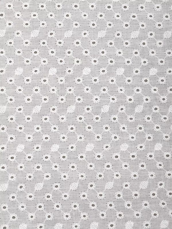 Ткань шитьё (прошва) 100 г/м², 150 см / 15 метров, TBY.Emb.2 белый