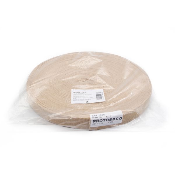 Тесьма (лента) киперная п/э+виск. 22 мм / 50 метров, 07-1019 (05 бежевый)