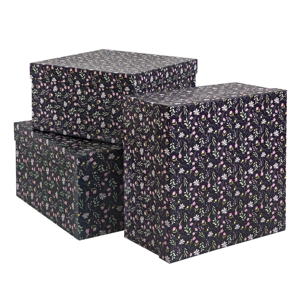 Набор подарочных коробок, 3 шт, 07 цветы, Stilerra SBOX-S4